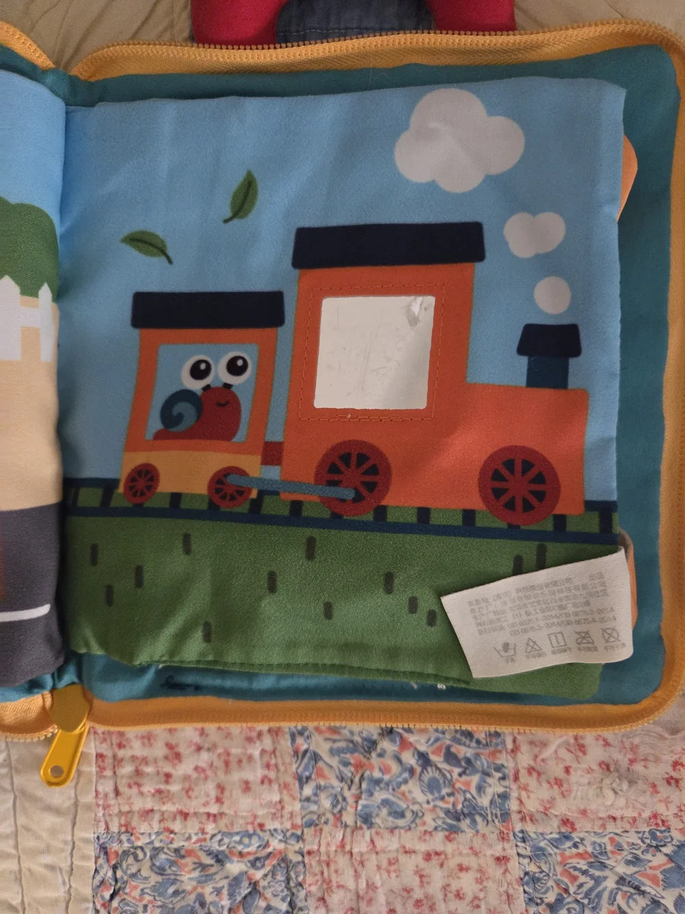 Vehicle Baby Toddler 3D Cloth Book Sensory Transportation Town Educational toy